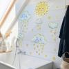 Tj9004 Cute Sun Cloud Love Rain Bronzing Wall Sticker Decoration Living Room Bedroom Background Self-Adhesive Wall Sticker