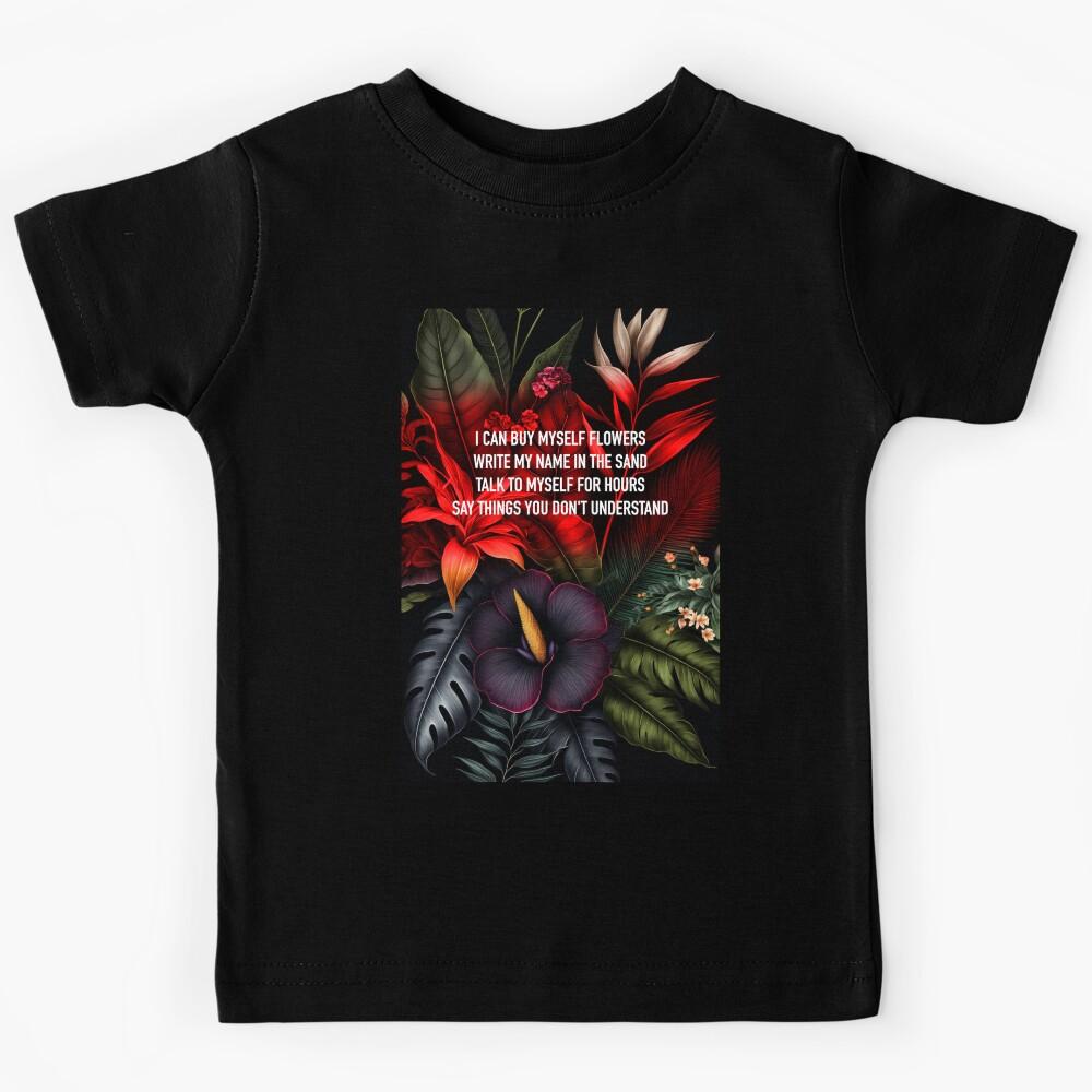 Flowers Miley Cyrus dimmed flowers background Kids T-Shirt 110