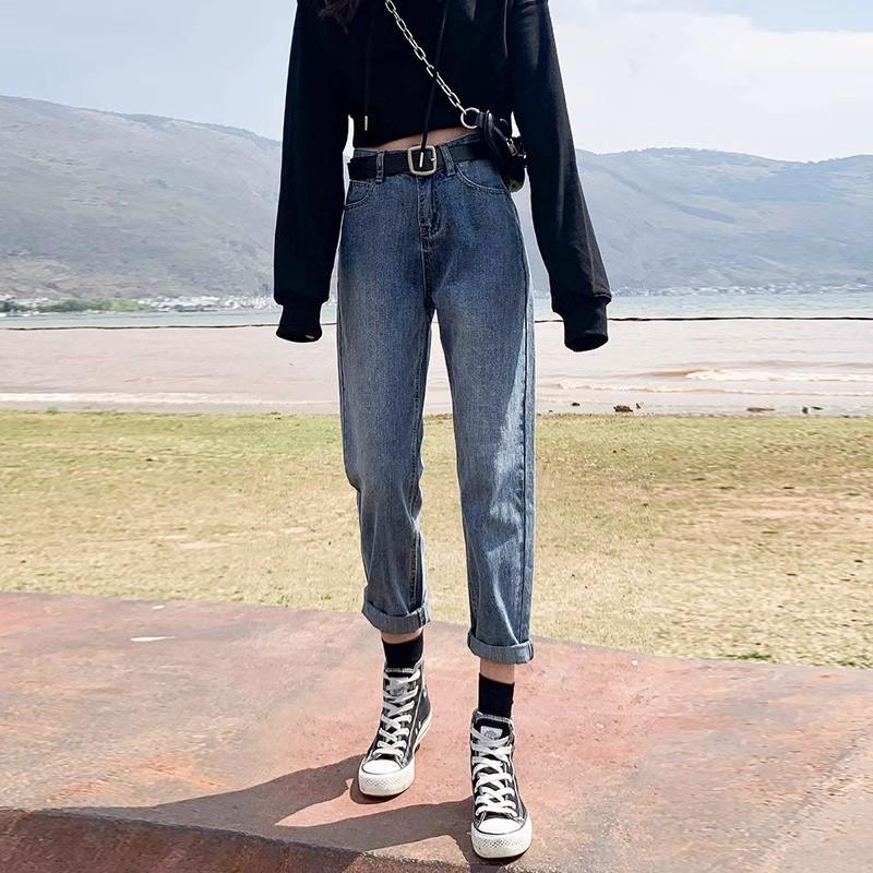 Women's Trendy High-Waisted White Slimming Carrot Cropped Pants