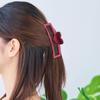 Hair Claw Hollow Rectangle Shape Plastic Hair Clip Heart Shape Back Head Hair Claw Daily Party Wear Hair Accessories