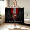 1PC Sunderland A.F Custom Name Patterned Flannel Blanket Suitable For All Seasons for Home Decor Warmth and Comfort Gifts Holiday Present