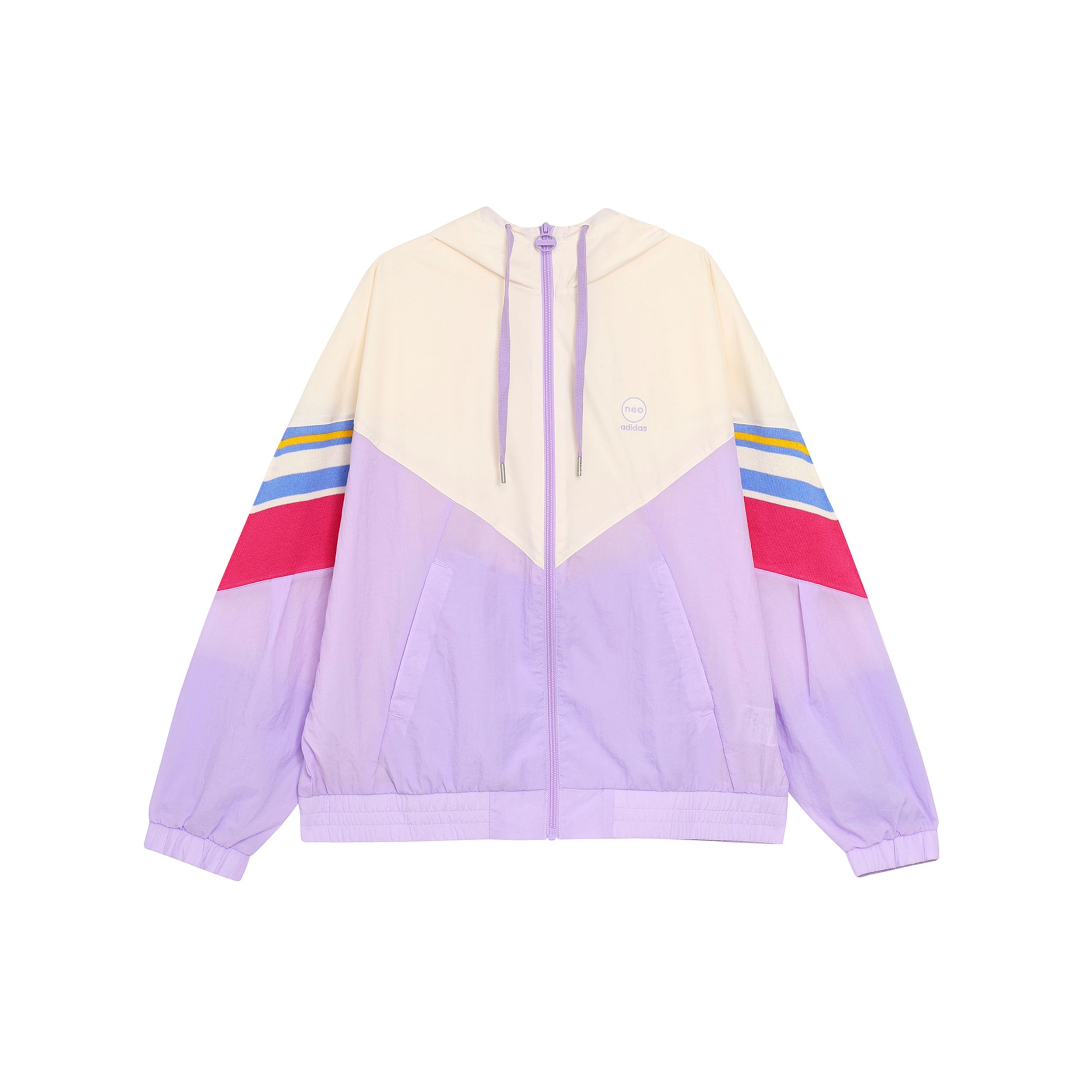 Adidas Neo с вышитым логотипом и цветными блоками, женская куртка с капюшоном, верхняя одежда IA6763 L