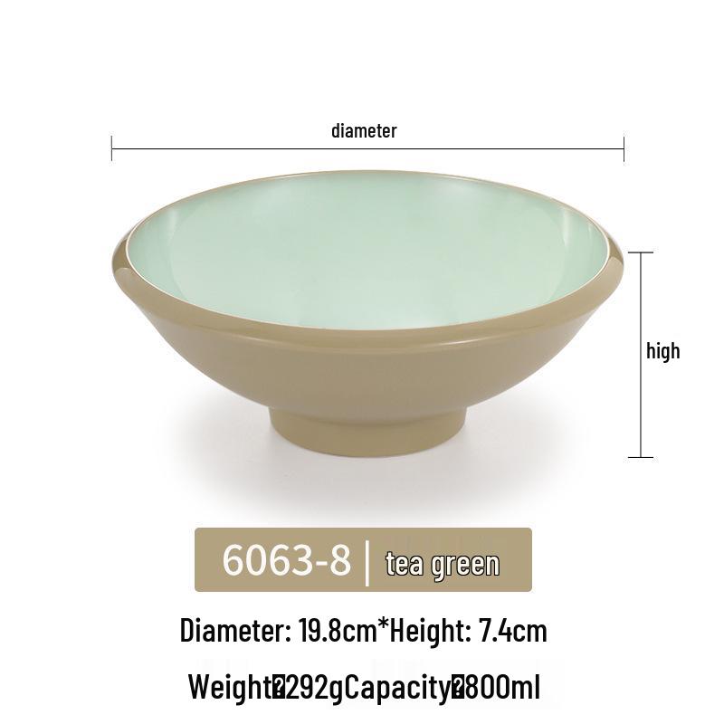 Melamine Noodle Bowl for Noodle Restaurants: Ideal for Luosifen, Malatang, Rice Noodles, and Chongqing Xiaomian