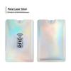 In-Stock Silver RFID Card Holder: Anti-Scan, Anti-Demagnetization, Anti-Theft NFC Bank ID Aluminum Shield
