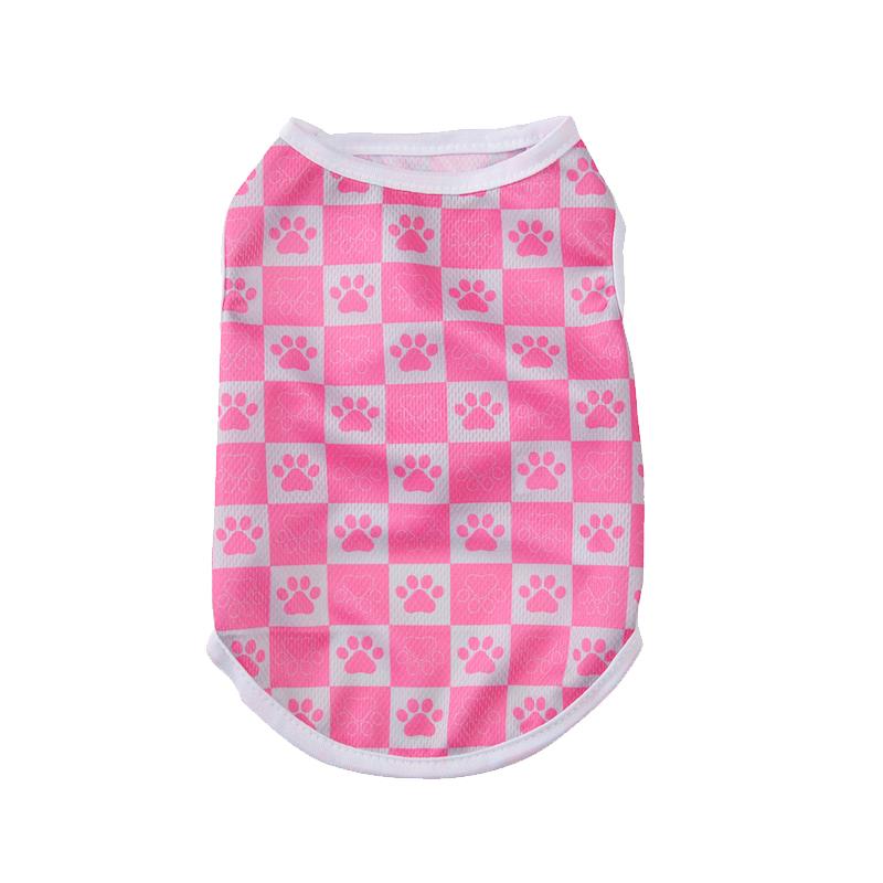 Summer Cat Clothes Vest Mesh Breathable Pet T-shirt For Small Medium Dogs Cats Fashion Plaid Print Puppy Kitten Shirt Outfits