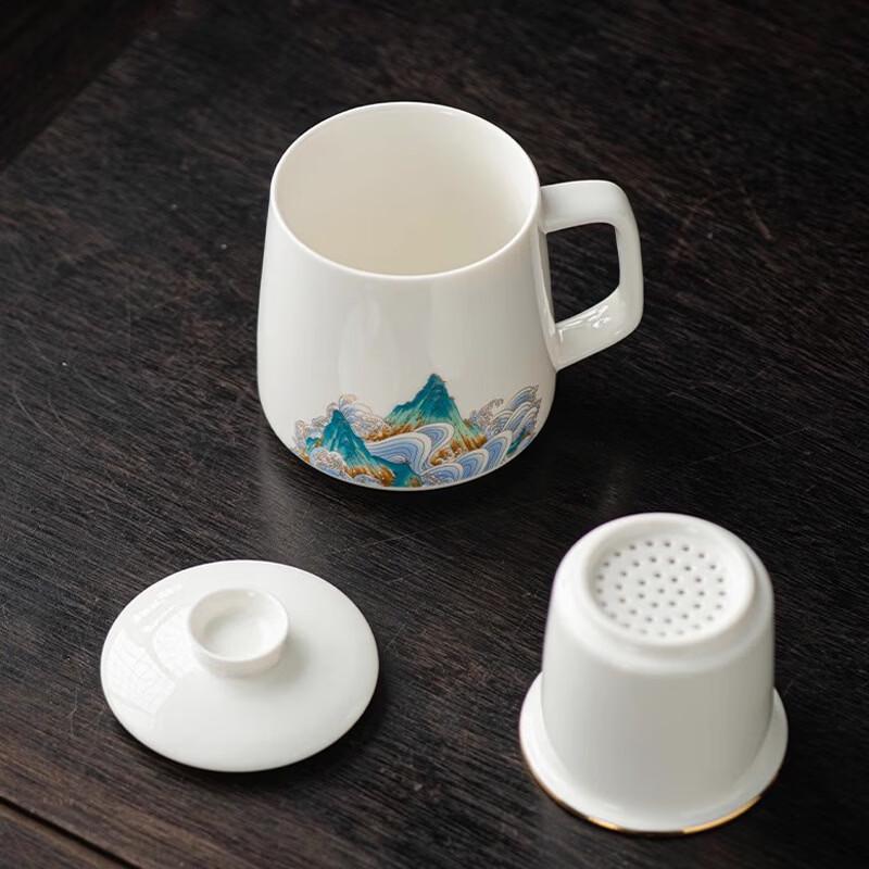 Shangqi Ceramic Tea Infuser Mug with Lid