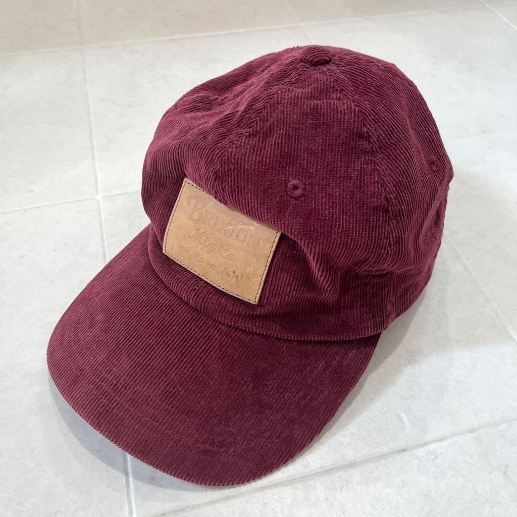 Used Brixton Cap Velor Red Green Hat Baseball