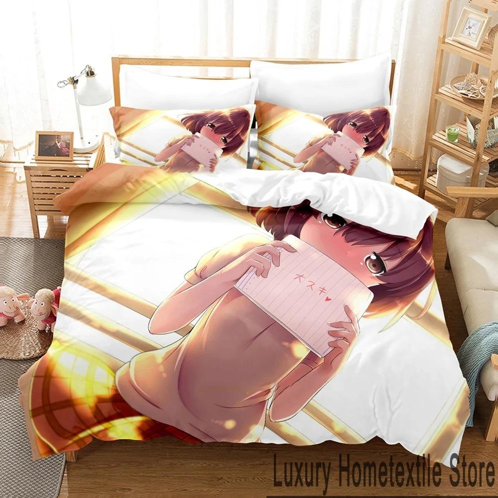 3D Print Anime A Silent Voice Bedding Set Boys Girls Twin Queen King Size Duvet Cover Pillowcase Bed Boys Adult