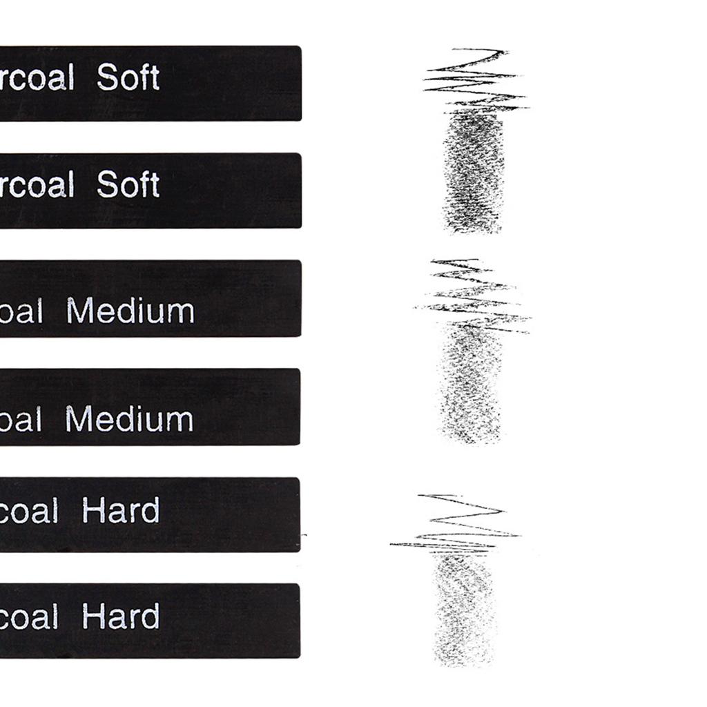 6-teiliges Graphitstift-Set, professionelle Graphitstifte mit hoher Kolorierung zum Schattieren, Mischen und Detaillieren