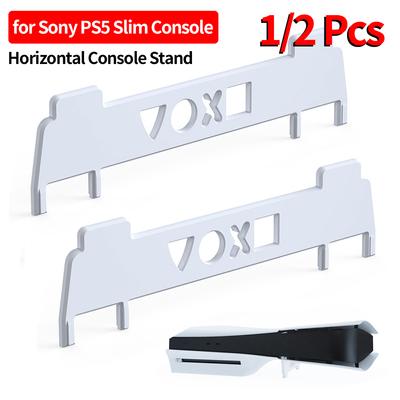 1/2 piezas de soporte de consola horizontal para Sony Playstation 5 Slim, soporte fijo, soporte de base de escritorio para PS5
