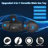 4 In 1 Vibrating APP Controlled Male Masturbator Penis Vibrator Trainer Sex Toy Stroker with Cock Ring Testicle Masturbators Vibrators for Men