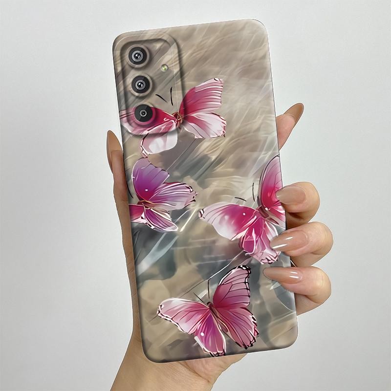 

Phone Case for Samsung Galaxy M15 5G F15 5G Fashion Painted Half-wrapped Case Soft Silicon Cases E156 M156 Protection Back Cover Samsung M15 5G