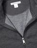 [Amazon Essentials] Men's Sweatshirt Zip-up Mock Neck Fleece Heathered Charcoal L