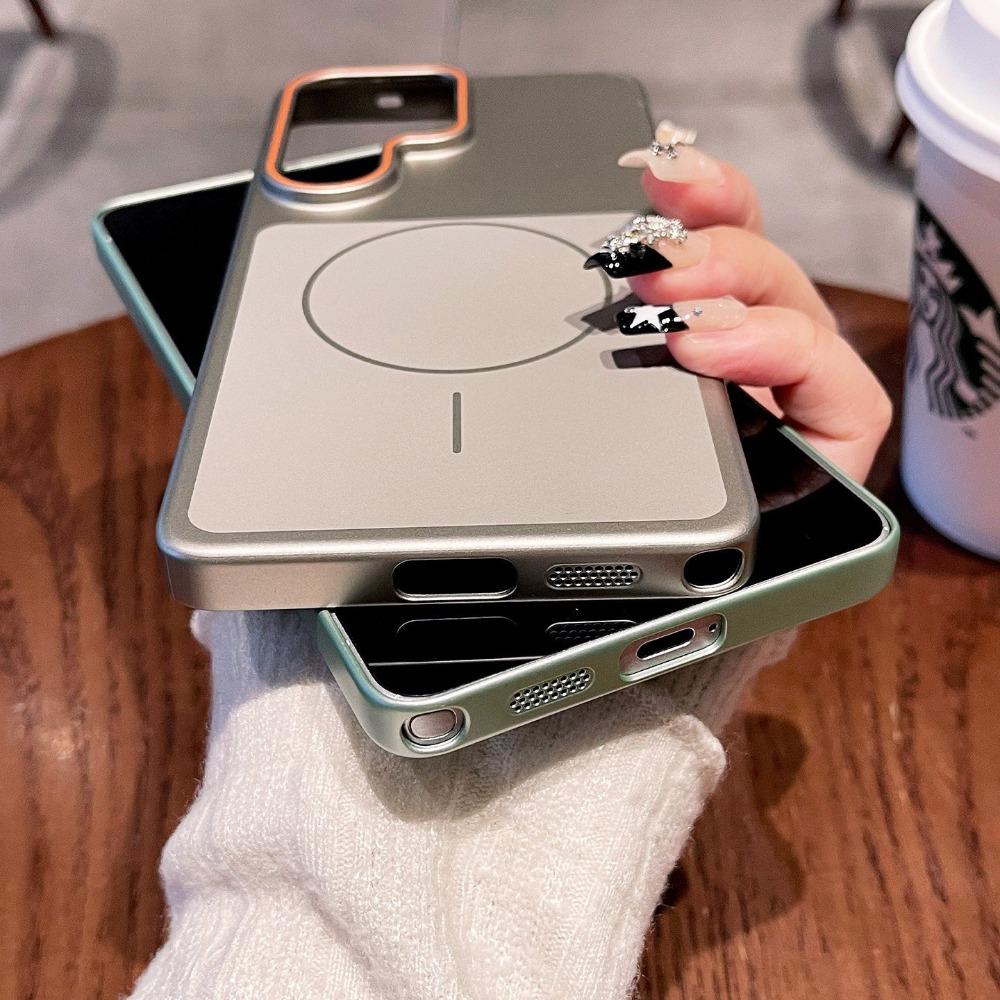 Ultra Slim Hard PC for Case for Samsung Galaxy S26 Ultra S24 S2 Plus S23 FE Magnetic Wireless Charging Shockproof Cover