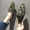 Fashion Comemore Women Slippers Fashion Pointed Rhinestone Rivet Flat Women Shoes Slip-On Mules Loafer Sandals Slides Ladies Shoes
