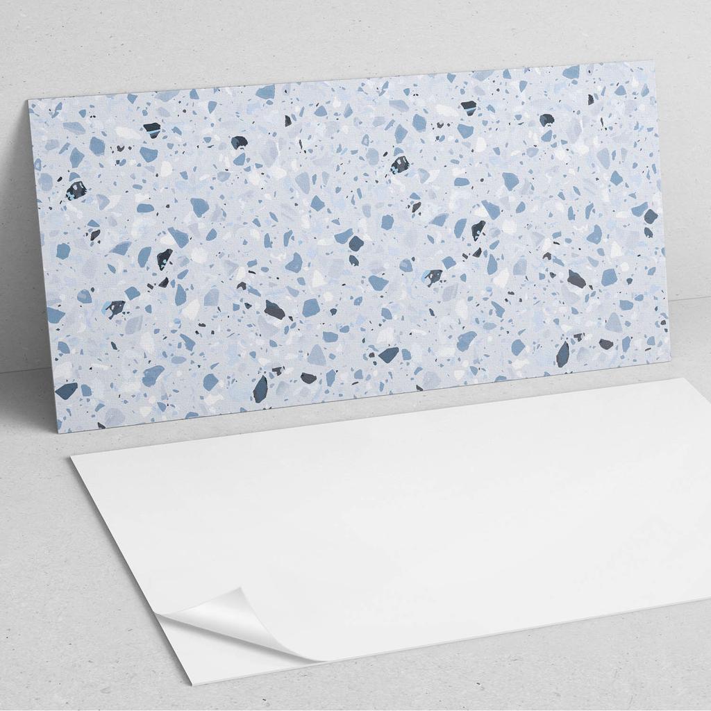 Kafelki Winylowe Z Dekorem Do Kuchni Lub Łazienki Wzór Z Fragmentami Kamieni 10X40X20 Cm