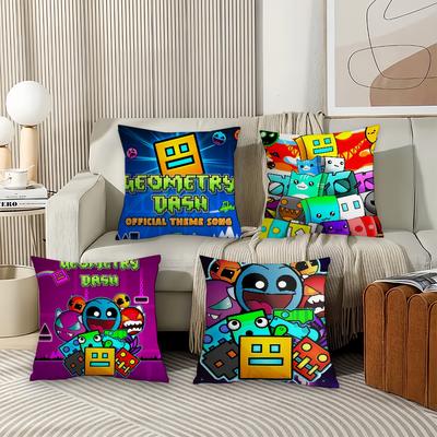 Vodeo Game G-Geometry D-Dash Pillow Case Office Cushions Suitable For Sofa Car Bedroom Decorative Cushion Cover