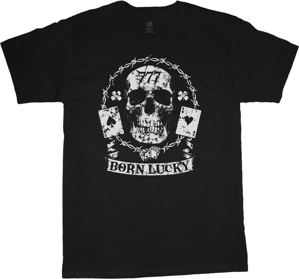 

SALE Mens 5XLT Big and Tall Tshirt Born Lucky Mens Tall Graphic Tee Shirts Unisex T-Shirt M