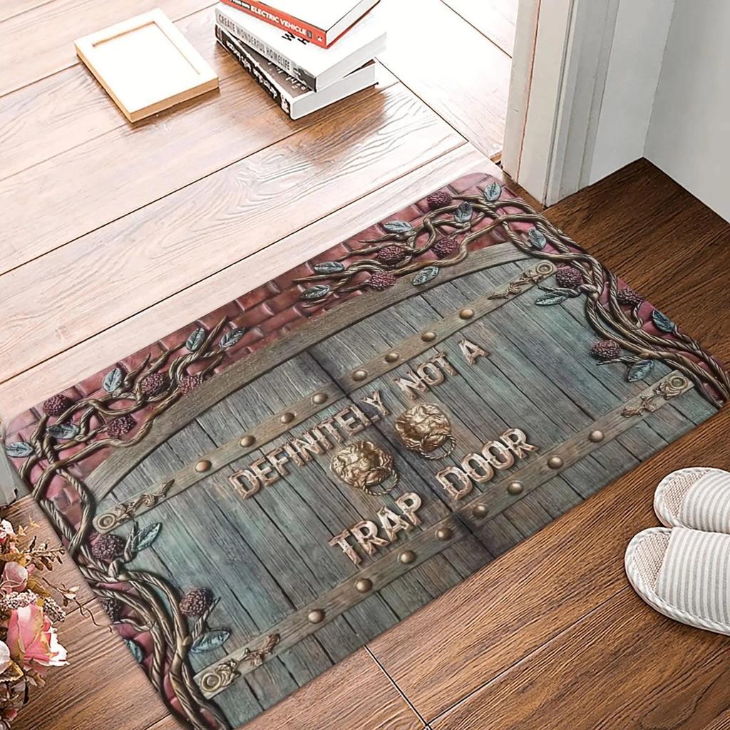 Welcome Initiative Doormat Non-Slip Kitchen Bath Mat Toilet Door Floor Doormat for Entrance Gamer Cave All-Weather
