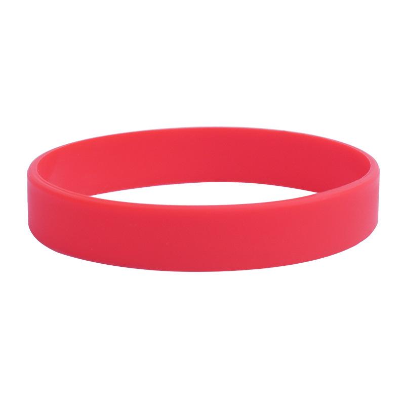 Silikon-Sportarmband mit aufgedrucktem Logo für Kinder & Erwachsene - In einfarbigen Varianten erhältlich