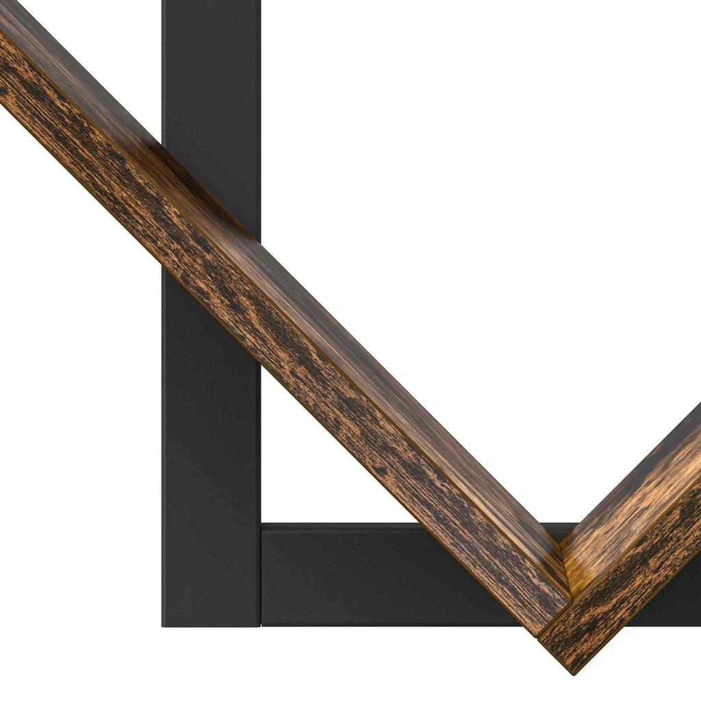 Wall Shelf 2 pcs Smoked Oak 43 x 15 x 47 cm Engineered Wood