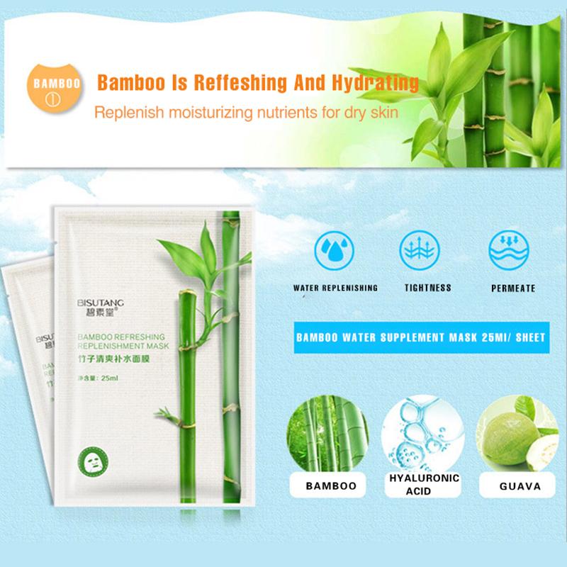 3 Piece Fresh Orange Aloe Rice Pomegranate Bamboo Rose Green Tea Honey Moisturizing Mask Oil-control Whitening Wrapped Mask Skin Care