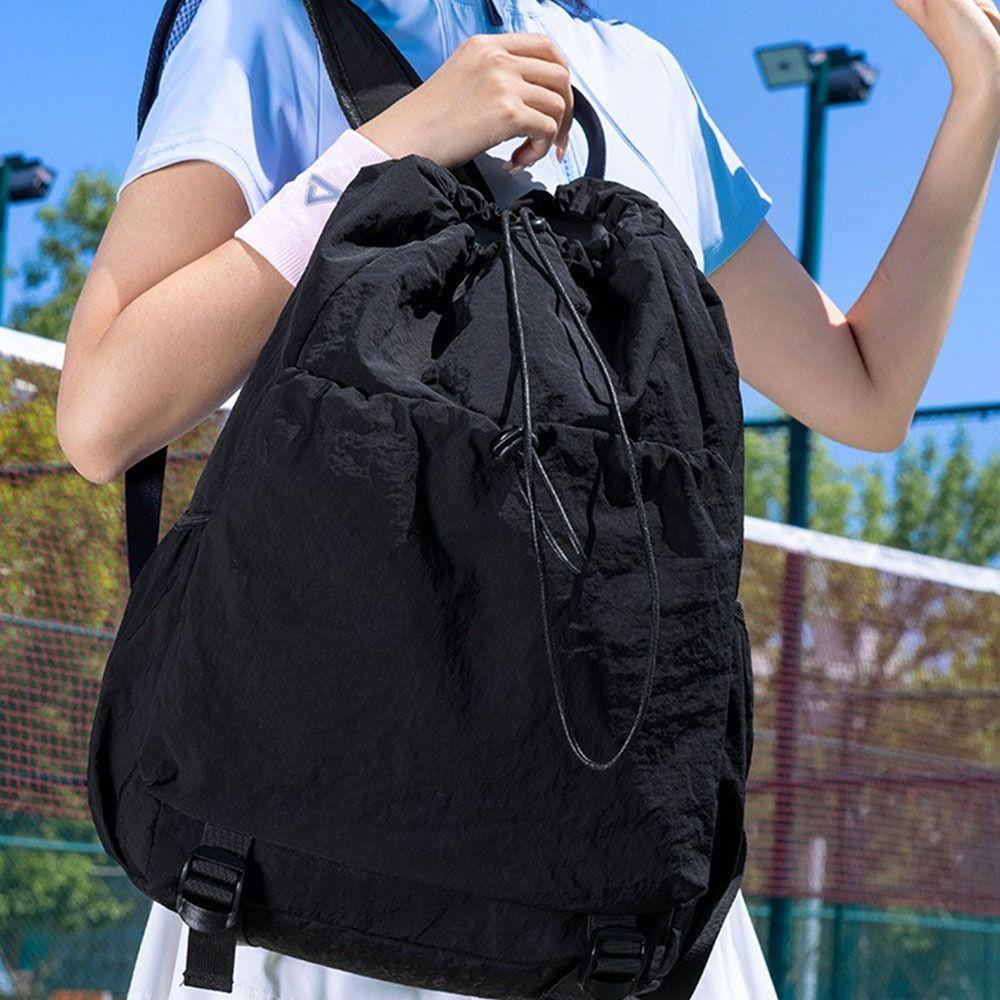 Lightweight Badminton Sports Bag Large Capacity Drawstring Fitness Bag Outdoor Sports