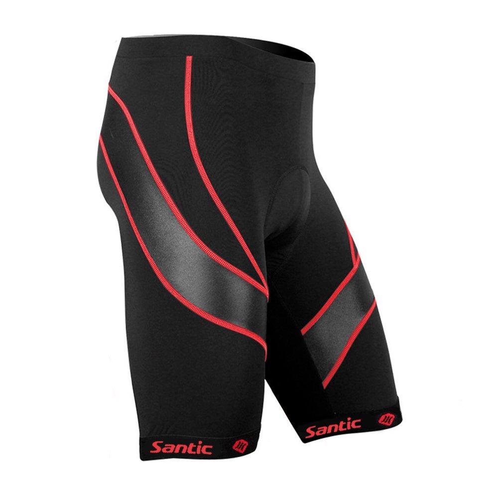 Santic Men's Cycling Pants, Racer Pants with Coolmax 3D Pad, Size XXXL