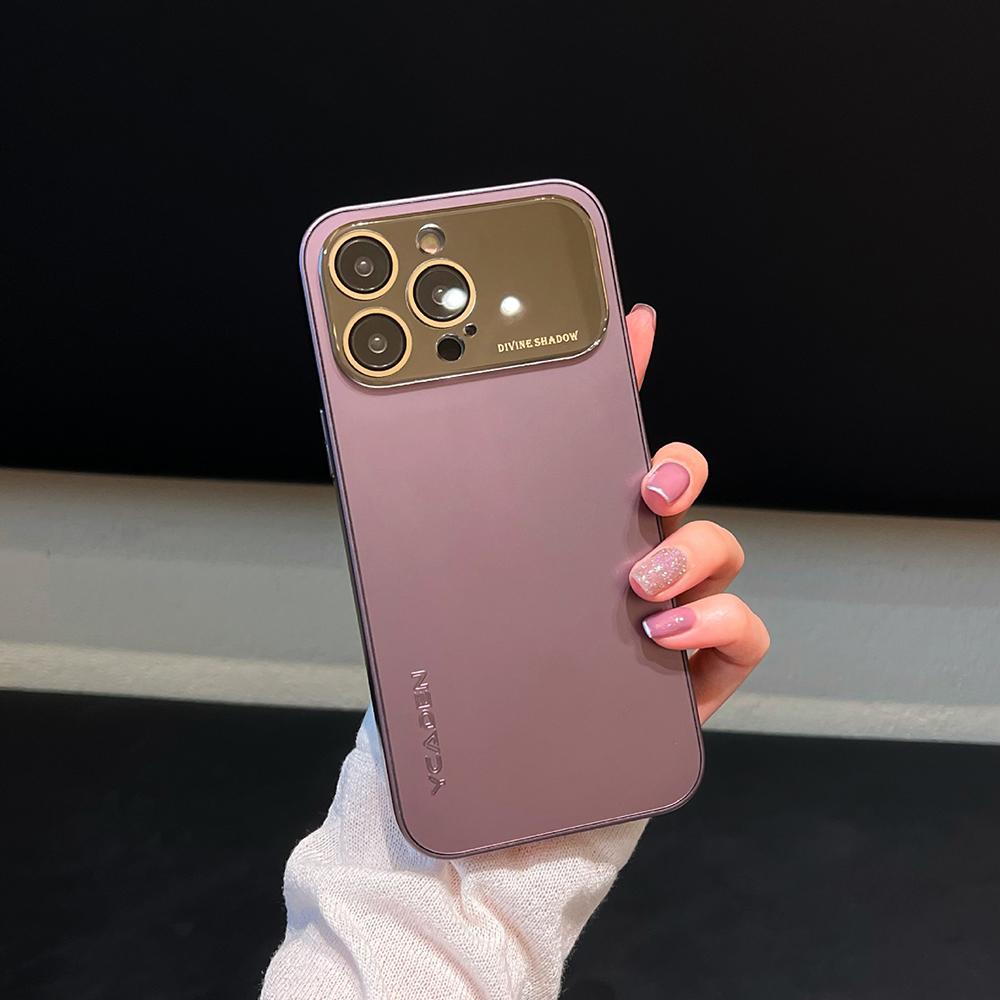 Großes Fenster Dünner Kameraobjektiv-Schutzhülle Für iPhone 17 Air 16 15 14 13 12 Pro Max Matt Galvanisierte Bildschirmschutz Anti-Drop Abdeckung