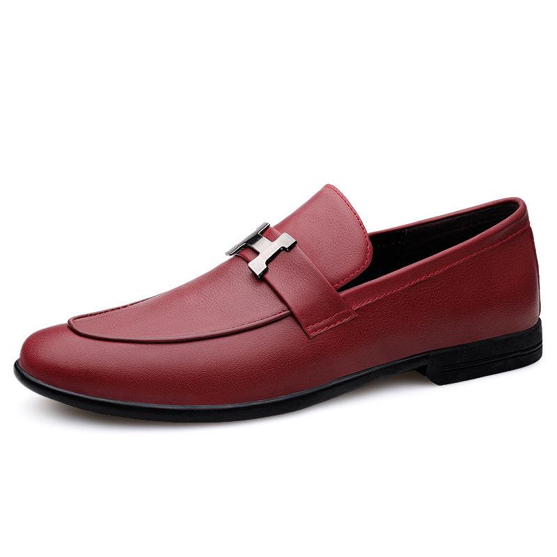Men's Spring & Autumn Cowhide Loafers - Breathable, Stylish Leather Casual Business Shoes