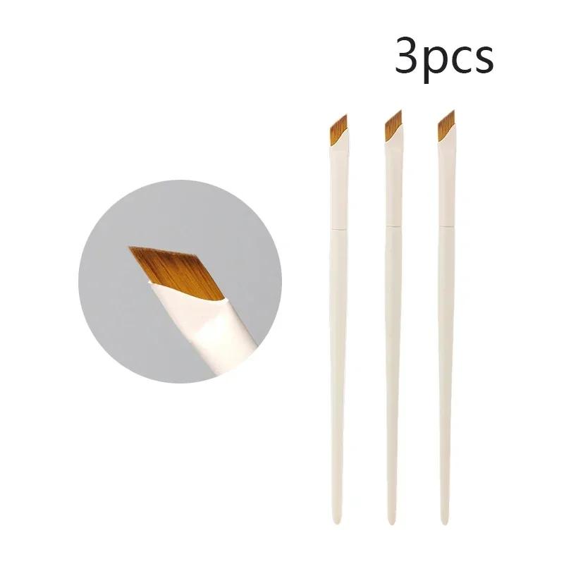 Upgrade Blade Eyeliner Brush Ultra Thin Fine Angle Flat Eyebrow Brush Under the Eye Makeup Brushes Precise Detail Brush White