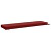 Bench Cushion SOEST 100percent  Polyester Wine Red 140 x 40 x 8 cm