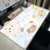 Kawaii Game Rubber Mat Cute Mousepad Non-slip Table Mat Anime Pink Rilakkuma Office Computer Accessories Speed Desktop Mouse Pad