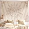 Damans florales Wandteppich-Wandbehang niedlich, böhmischer Schlafzimmer-Wandbehang, Mandala-Wohnzimmerdekoration für das Wohnzimmer