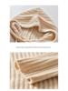 Women's Hooded Mid-Length Wool Sweater Dress, Loose-Fitting Knitted Outerwear, Solid Color, Long-Sleeved