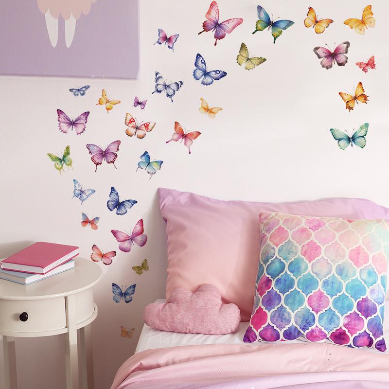 Colorful Butterfly Wall Sticker for Bedroom, Living Room, Kitchen Decoration