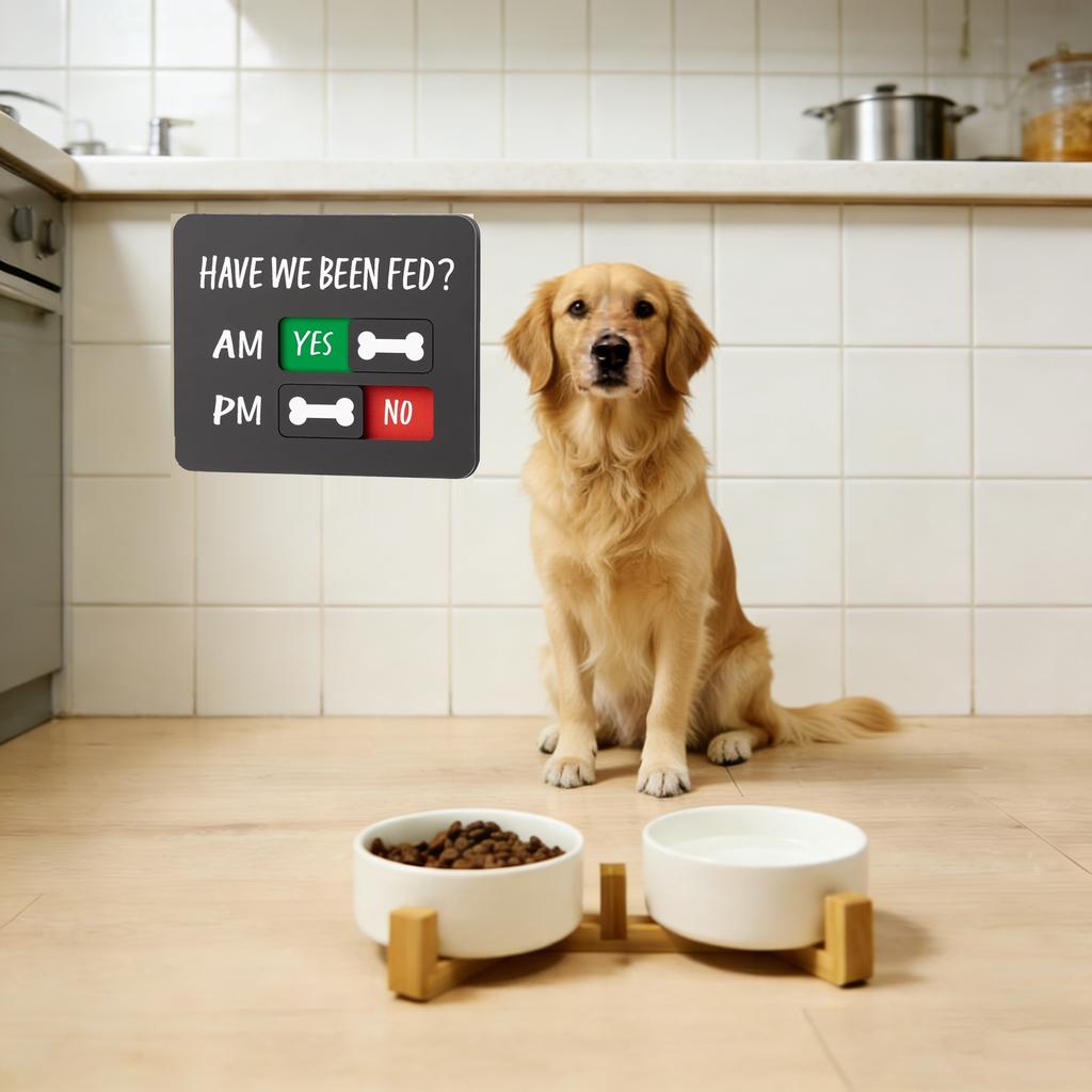 Pet Feeding Reminder Board, Reusable  Feeding For Daily Pet Care