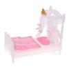 1/12 Dollhouse Princess Bed Bedsheet Mosquito Net Kit Dollhouse Bed Room Furniture Decoration Dolls House Accessories