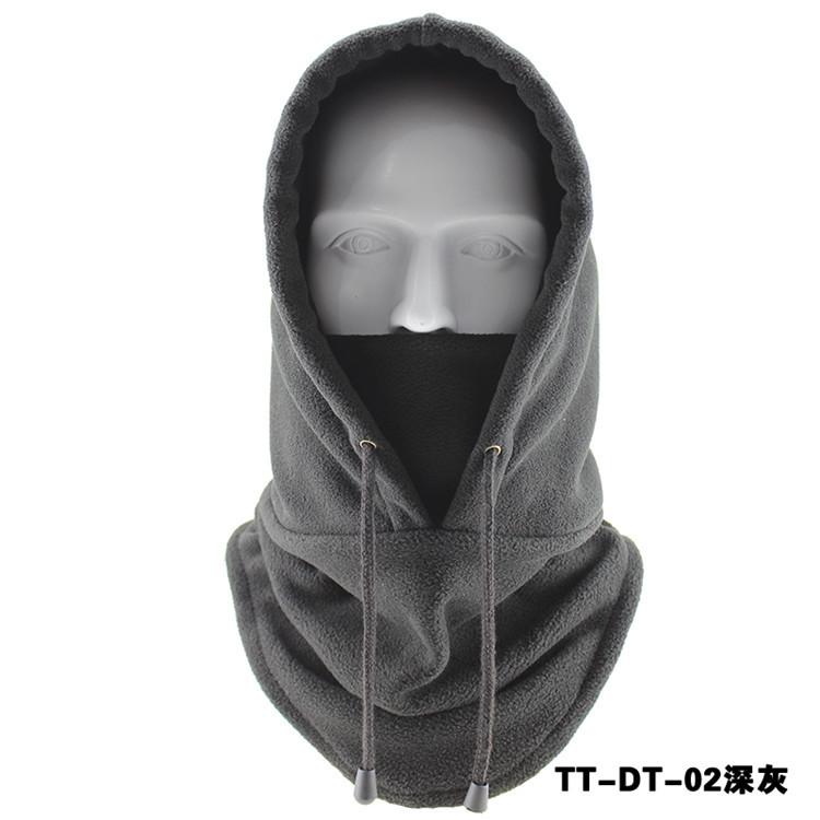 Thermal Fleece Balaclava Hat Hooded Neck Warmer Cycling Face Mask Outdoor Winter Skiing Sport Face Mask Men Cycling Masked Caps