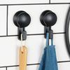 2x Suction Cup Towel Rack Hook for Kitchen or Bathroom