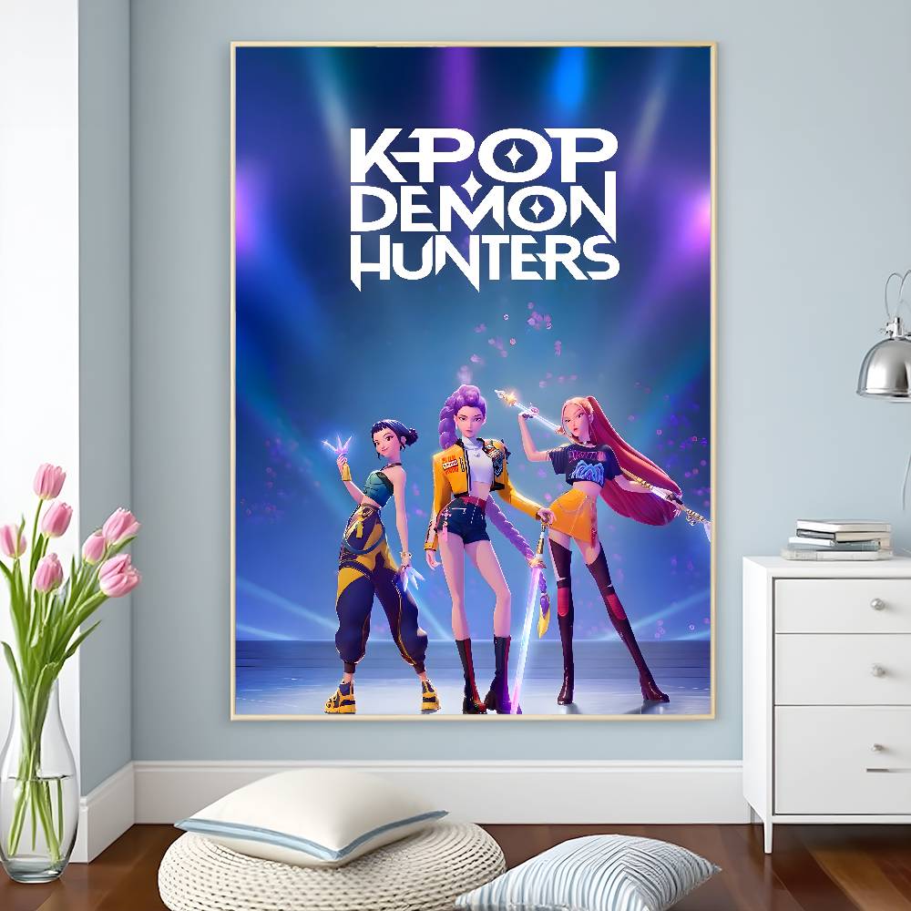 KPop D-Demon H-Hunters plakát HD samolepicí voděodolné plakáty všestranná dekorace do domácností, barů, hotelů a dalších věcí