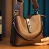 Autumn new simple and versatile bucket shoulder handbag women's bag