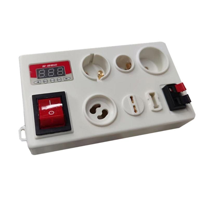 Multifunctional Electric Power Meter For LED Light Testing Voltage And Wattage Up To 600W With Various Socket Types