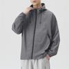 Men's Upf 50+ Sun Protection Hooded Jacket Lightweight Breathable Oversized Zip Up Windbreaker Casual Outdoor Summer Hiking Fishing Tops