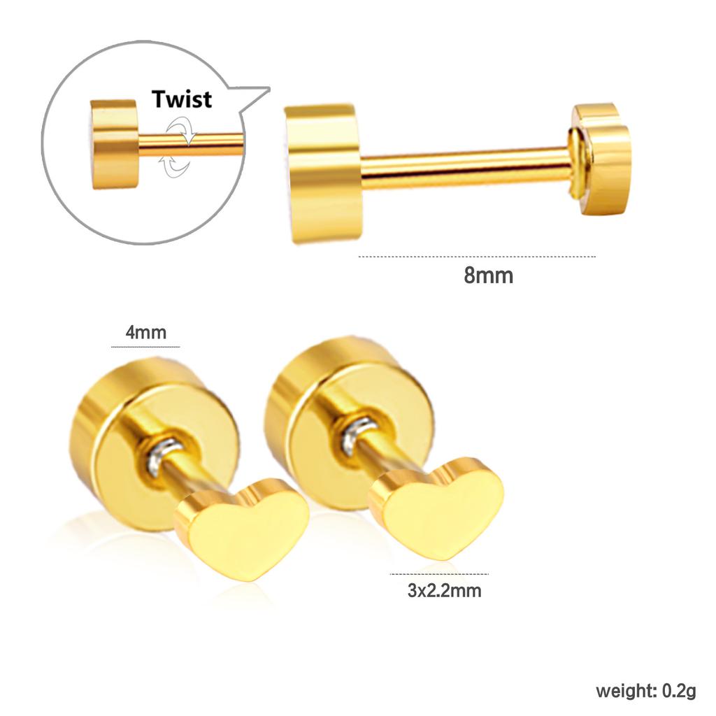 2026 Screw Stud Earrings, European and American Ins Sweet and Cute Bow Rainbow Earrings Earrings for Women