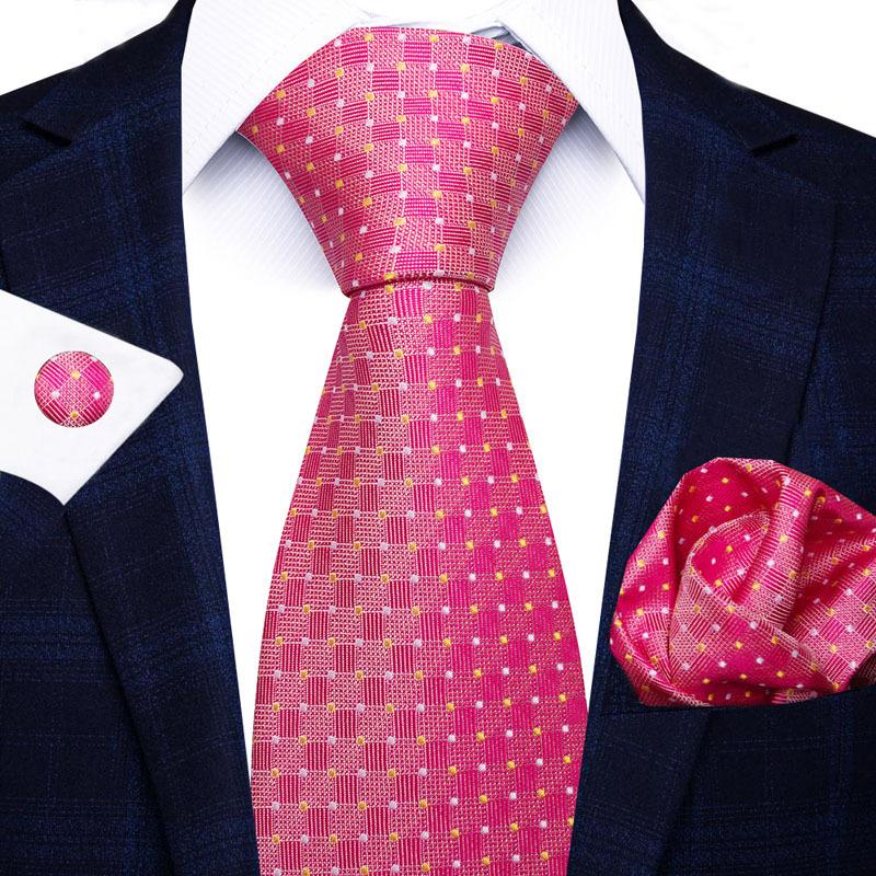 2025 Men'S Business Black Gift Box Striped Plain Tie Pocket Towel Tie Gift Set