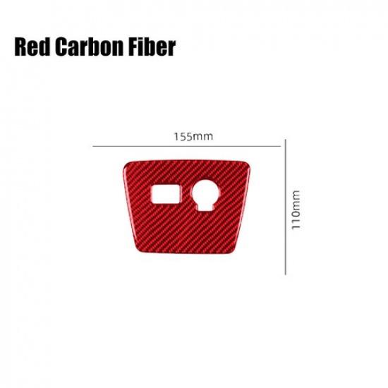 Red Carbon Car Power Output Button Panel Trim Sticker For Toyota Prius 2012-2015