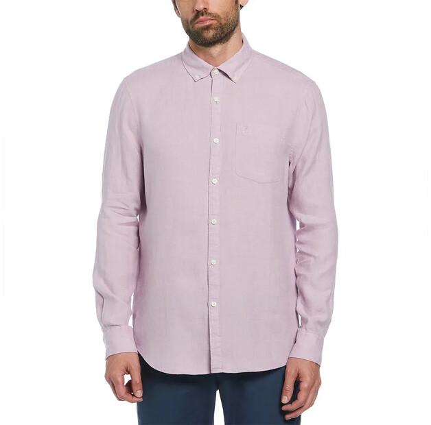 

Original Penguin Delave Linen With Pocket рубашка с длинным рукавом M