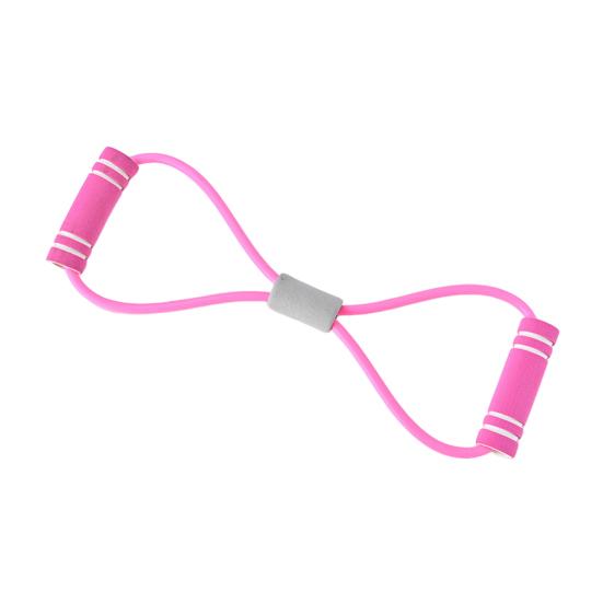 Portable Elastic Resistance Band with Anti-slip Handles for Shoulder, Back, and Body Strength Training and Stretching