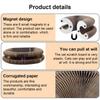 Cat Foldable Magic Organ Cat Scratching Board Funny Toy  Grinding Claw Sleeping Bed Thickened Cat Interactive Toys Pet Supplies